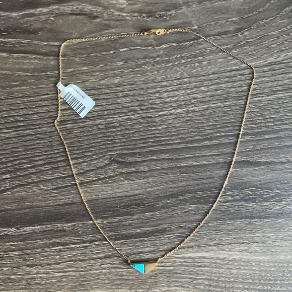 NWT sunshine + bluebirds stone triangle necklace - Picture 2 of 8